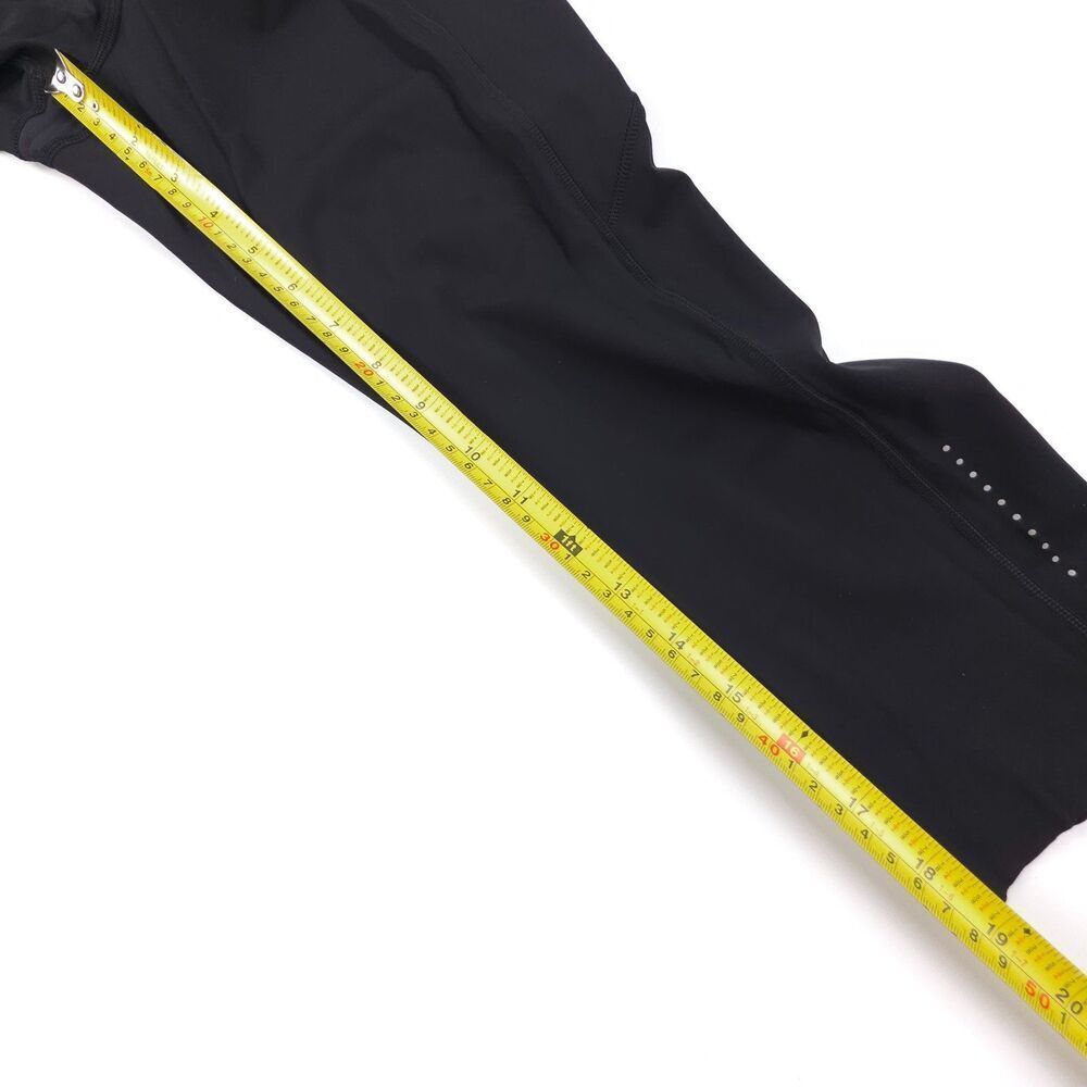LULULEMON Fast & Free Crop II Nulux 19" Black Leggings Ankle Crop Athletic Nulux - Picture 4 of 6